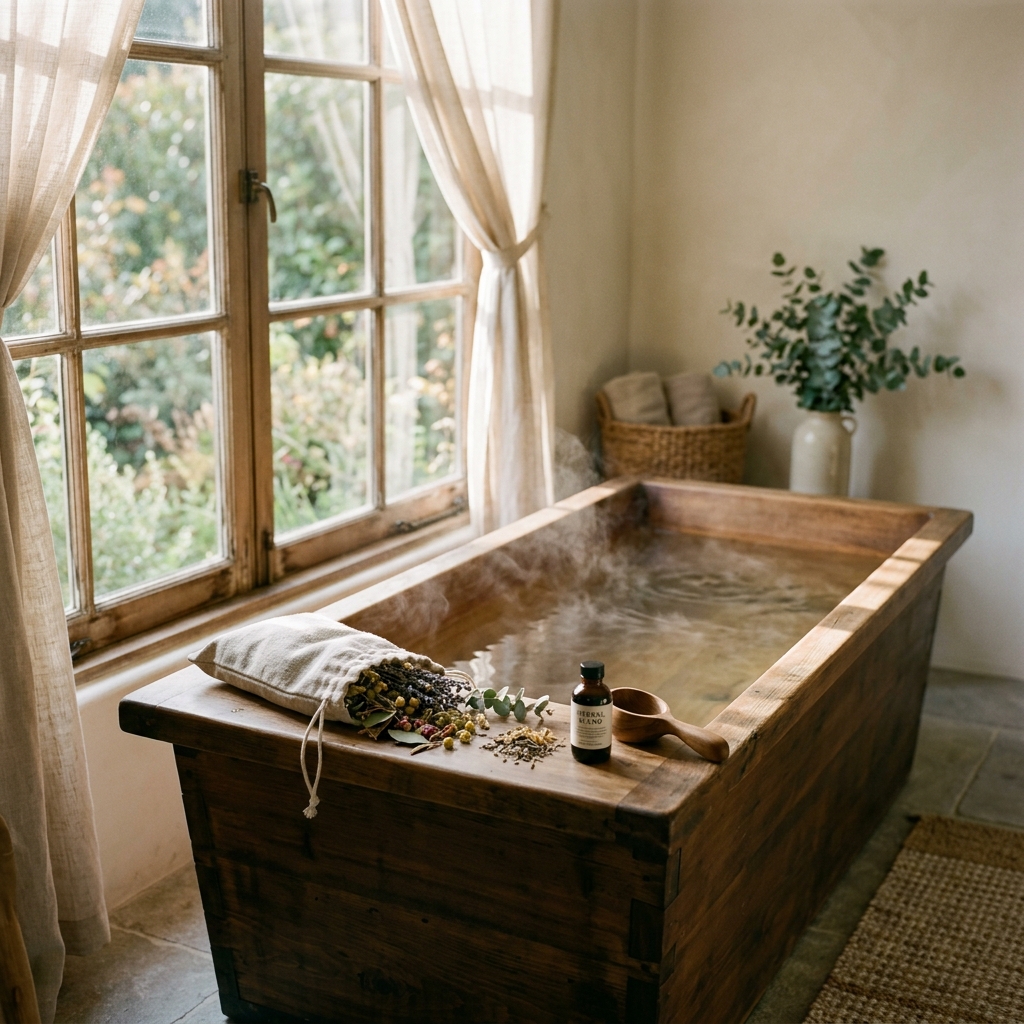 生薬入浴剤の養生時間